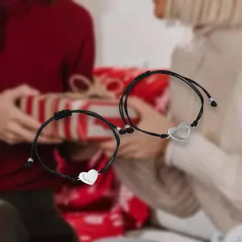 Браслеты ко Дню матери, регулируемые украшения на запястье, элегантное сердце любви для матери и дочери