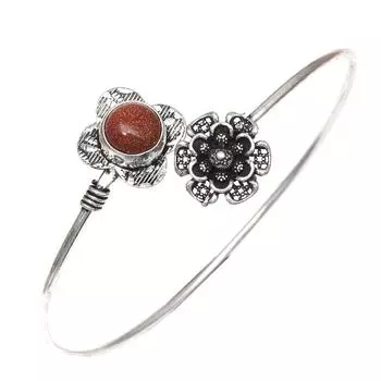 Браслеты-манжеты ручной работы из драгоценных камней с красными камнями Sunsitara, 7 дюймов, регулируемые