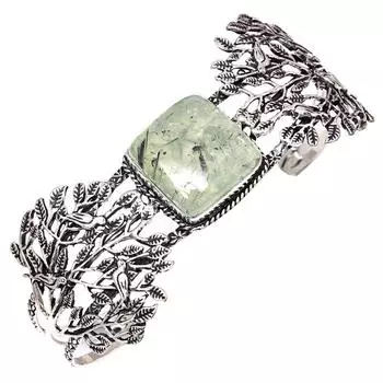 Браслеты-манжеты ручной работы из драгоценных камней пренит марлен 7 дюймов регулируемые