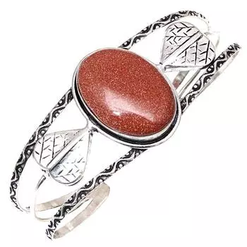 Браслеты-манжеты ручной работы из драгоценных камней с красными камнями Sunsitara, 7 дюймов, регулируемые