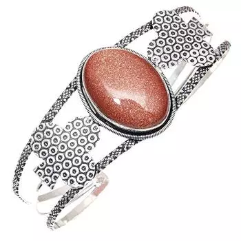 Браслеты-манжеты ручной работы из драгоценных камней с красными камнями Sunsitara, 7 дюймов, регулируемые