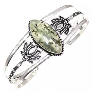 Браслеты-манжеты ручной работы из драгоценных камней пренит марлен 7 дюймов регулируемые