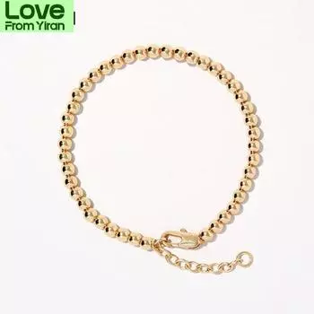 Браслеты Новый браслет из бисера с золотым покрытием и медным покрытием золотой