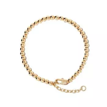 Браслеты Новый браслет из золотых бусин с медным покрытием золотой