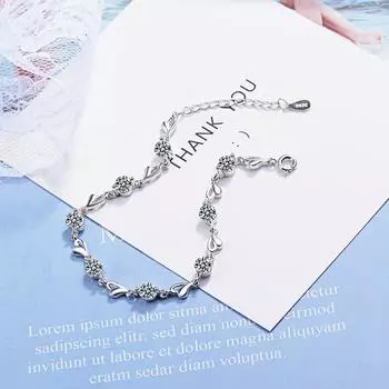 Браслеты с сердечками для женщин, высококачественные браслеты из натурального кубического циркона, оригинальные сертифицированные тибетские серебряные свадебные украшения Resizable