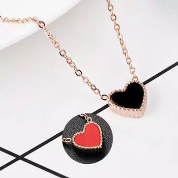 Браслеты Сердце Любовь Кулон Женщины Цепи Ювелирные Изделия Ручная Мода Девушки Браслет Корейский Стиль Подарки чёрный