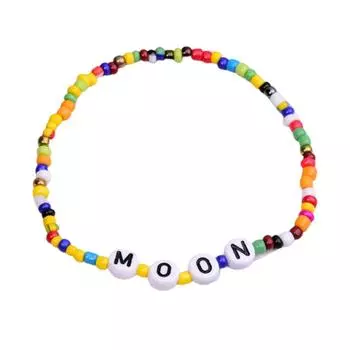 Браслеты в богемном стиле, красочные бусины, праздничный декор в стиле бохо, эластичная веревка, английские буквы, бисер, мужские и женские ножные браслеты, вечерние ,love