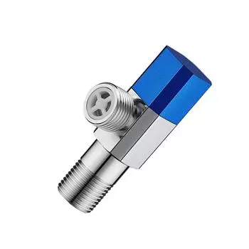 Brass 1/2inch Turn Angle Stop Valves Bathroom High Flows Hot/Cold Water Shut Down Valves Water Flows Control Valves A