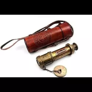 Brass Construction, Glass Optics, and High Magnification Camouflage Finish for a Functional Telescope Length 45.72 Cm