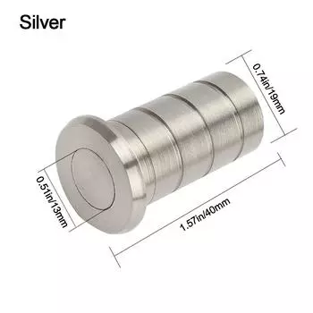 Brass Copper Latch Cover Sand-proof Door Latch Protection Device Home Hardware Silver