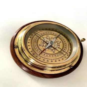 Brass Directional Desktop Compass - 15.24 cm - Nautical Beach Style Dcor как