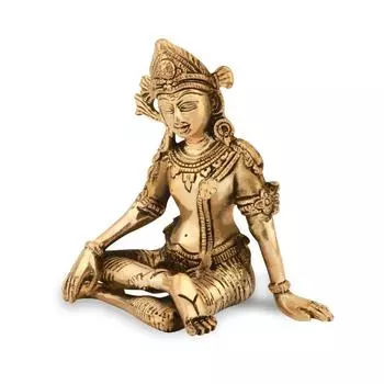 Brass Inderdev Statue | Height-15 cm Aprrox. | Vastu Idol for Home and Office | Zonal Placement-East| золотистый