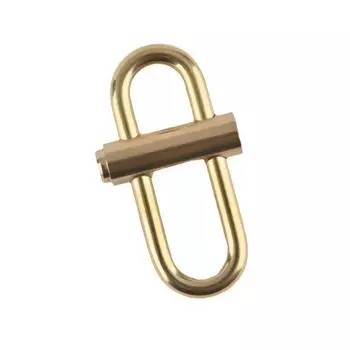 Brass Lock Keychain Metal Keychain Buckle Length Shorten Clip Quick Opening Metal Chain Buckle Carabiner Keychain