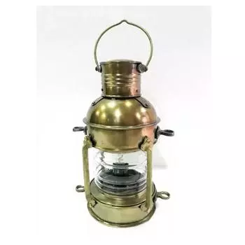 Brass Nautical Electric Ship Lantern Light Antique Maritime Vintage Boat Decor