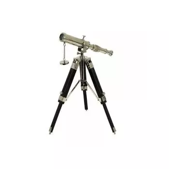 Brass Telescope With Black Stand Chrome Telescope Nautical Table Telescope Gifts