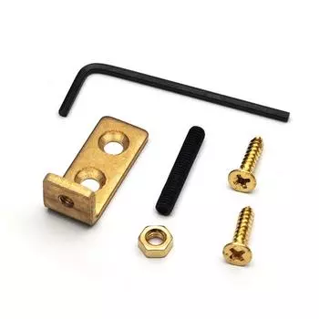 Brass Tremolo Stopper Bridge Stabilizer with Screws and Wrench Electric Guitar Tremolo Stopper Easy to Installation