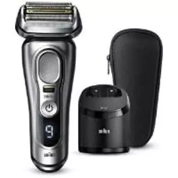 BRAUN 9457cc возвратно-поступательная бритва серии 9PRO, чистящая машина серии 9, аккумуляторная для мужчин (Модель алкоголя) [4 лезвия]
