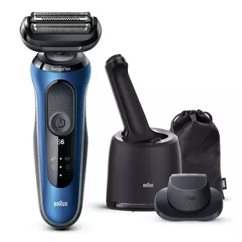 Braun Adhesive Series 6 Rechargeable Shaver 61-B7200cc-V Blue