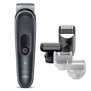 Braun Body Groomer 5 BG5360 Мужской триммер для тела Подмышки Грудь Руки Ноги Деликатные зоны Оснащен бритвенной головкой для тела для более комфортного бритья