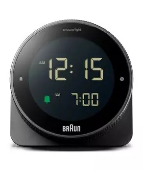 BRAUN Цифровые настольные часы BC24B Черные чёрный