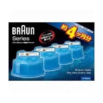 BRAUN Clean Renew Dedicated Cleaning Liquid Cartridge Home Appliances Hairdressing Appliances Shaving & (4 pieces) CCR4-CR [Product]