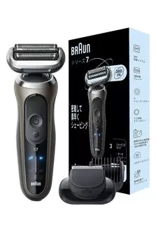Braun Electric Shaver Series 7 with Cleaning Machine Electric Razor Beard Trimmer Titanium Gold Men s 72-C1500s