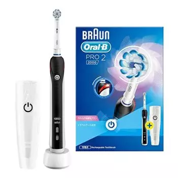 Электрическая зубная щетка Braun Oral B PRO2000 D5015132XBK черная