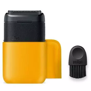 Braun Mobile Shaver Braun mini Electric Razor Men s M-1010 Yellow Small Portable Travel Use