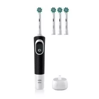 Braun Oral-B Electric Toothbrush Everywhere Clean Trial Product D1004432BK Main Unit (D1004132BK) & Replacement Brush (3 Multi-Action Brush) Set Oral-