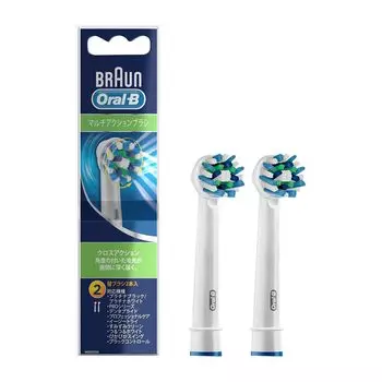 Braun Replacement Brush Oral B Genuine Product times more plaque removal power than compatible 6 months supply [10 products] Multi-action (2 pieces)