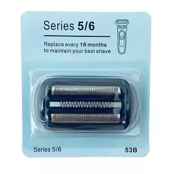 Braun Series 5 Series 6 53B Сменное лезвие S5 S6 Сменное лезвие Бритвенная головка Сетчатое лезвие Интегрированная сменная головка Бритва Series5 Series6
