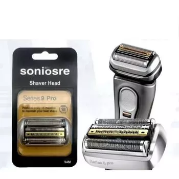 Braun Shaver Compatible Replacement Blade Compatible Series 9 Pro 94M version for Net Blade Inner Blade Integrated Cassette Braun Series9 Pro серебряный