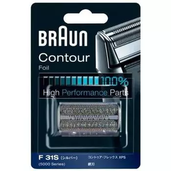 Braun Shaver Net Blade Silver F31S [Genuine]