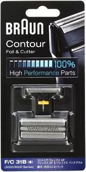Braun Shaver Replacement Blade Net Blade Combination Pack Black [Genuine Product] Blade/Inner F/C31B F/C31B