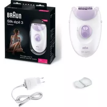 Braun Silk Epil 3 3170 Epilator Soft Perfection Устройство для удаления волос для безволосой кожи, женщин, тела