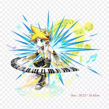 Brave Frontier Brave Frontier Project Diva X термопереносная печать, виниловые нашивки, наклейки для одежды, аппликации «сделай сам», моющиеся нашивки