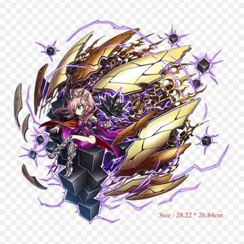 Brave Frontier Единицы измерения Термопереносная печать виниловые заплатки Наклейка для одежды Аппликации своими руками Моющиеся заплатки