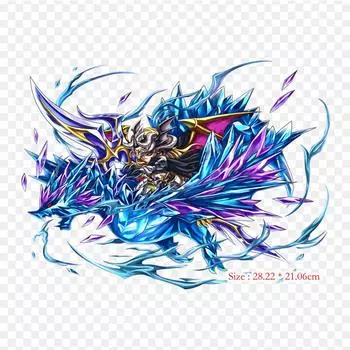 Brave Frontier Great Unit Brave Frontier 2, виниловые нашивки с термопереносной печатью, наклейки для одежды, аппликации «сделай сам», моющиеся нашивки