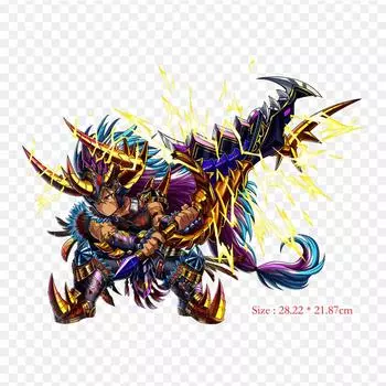 Brave Frontier художественное изображение, термопереносная печать, виниловые нашивки, наклейки для одежды, аппликации «сделай сам», моющиеся нашивки