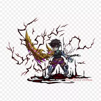 Brave Frontier Jireid Cadaver Wikia Термопереносные виниловые нашивки Наклейки для одежды Аппликации своими руками Моющиеся нашивки