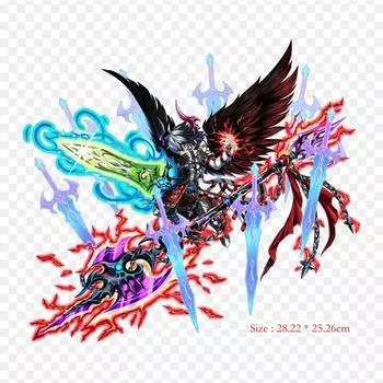 Brave Frontier Omni Units Brave Frontier 2 термотрансферная печать с утюгом, виниловые нашивки, наклейки для одежды, аппликации «сделай сам», моющиеся нашивки