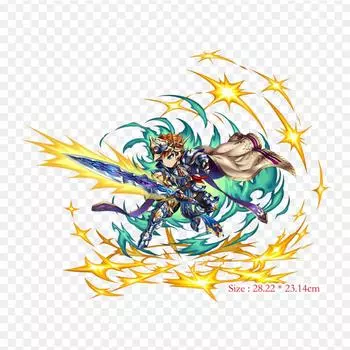 Brave Frontier Pure General Regil Brave Frontier Kula термопечать с термопереносом, виниловые нашивки, наклейки для одежды, аппликации «сделай сам», моющиеся нашивки