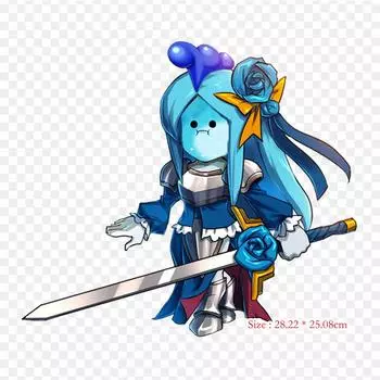 Brave Frontier Rpg Art Brave Frontier Fan Art Утюг на теплопередаче Печать Виниловые нашивки Наклейка для одежды DIY Аппликации Моющиеся нашивки