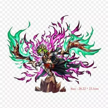 Brave Frontier Serge Brave Frontier Термотрансферная печать виниловые нашивки наклейки для одежды аппликации своими руками моющиеся нашивки