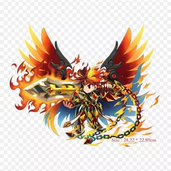 Brave Frontier Tales Of Link Android утюг на термопереносной печати виниловые нашивки наклейки для одежды DIY аппликации моющиеся нашивки