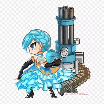 Brave Frontier Water Battle Brave Frontier аниме железные нашивки для одежды Kill la Kill нашивки для одежды DIY нашивки для футболки