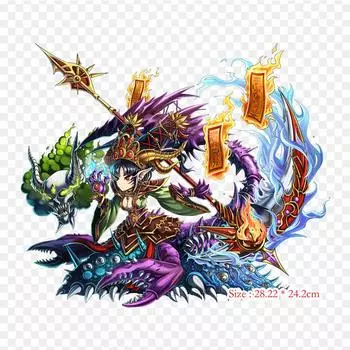 Brave Frontier Xie Jing Omni Brave Frontier Final Fant Утюг с термопереносной печатью Виниловые нашивки Наклейка для одежды DIY Аппликации Моющиеся нашивки