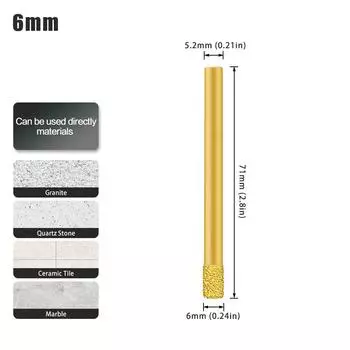 Brazed Dry Tile Drill Bit, Multi-Functional Marble Vitrified Brick, Granite Glass Drilling Dry Hole Opener