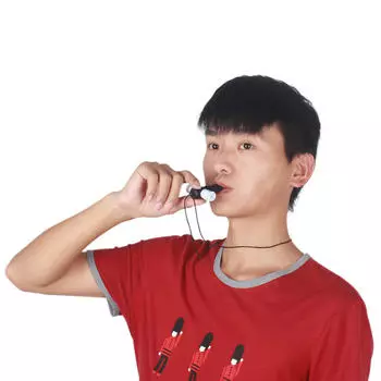 Бразильский латинский музыкальный свисток для самбы, трехцветный пластиковый белый/черный цвет, музыкальный инструмент в подарок