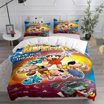 Brazil Turma da Monica Duvet Cover Set without sheet King Queen Double Full Twin Single Size Bed Linen Set 140x210cm